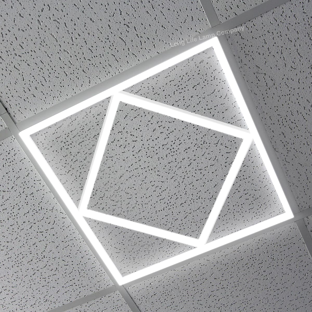 64w Border Line LED Diamond Panel 600 X 600 Recessed Ceiling Light 6500K PHFL64W02