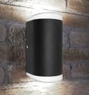 Modern 6W LED Double Outdoor Wall Light Black Cool White ZLC321CW