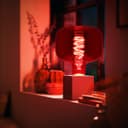 4w Coil LED Filament Light Bulb E27 Red Mirror Glass Decorative Lamp REDCYL