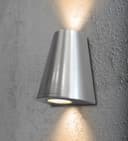 Cone Shape Up Down Outdoor Wall Light Stainless Steel Finish Exterior Double Downlighter ZLC069AB 