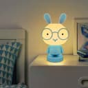 Blue Bunny LED Childrens Table Lamp RGB Colour Changing USB Rechargeable Bedside Light BU01BL