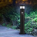 3W LED PIR Sensor Bollard Outdoor Garden Light Black Stainless Steel 6500K IP54 ZLCA04
