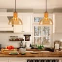 Modern Vintage Ceiling Gold Glass Pendant Lamp M0223