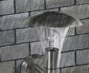 Brushed Stainless Steel Wall Light With Movement Sensor IP44 ZLC012 