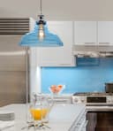 Modern Vintage Blue Glass Dome Ceiling Pendant Lamp M0235