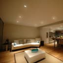 240v Brushed Nickel Bathroom  Fire Rated Downlight IP65 GU10