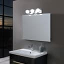 Modern IP44 Opaque 3 Globe Bathroom Mirror Light M0220