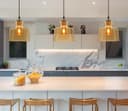 Modern Vintage Gold Glass Pendant Light Lamp M0225