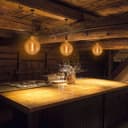 4w Industrial Vintage LED Globe E27 Amber Smoked Glass G250