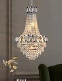 Ceiling Chandelier 6 Lamp Crystal Chrome Pendant Light H3034