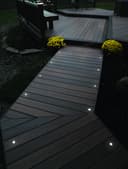 IP68 Outdoor LED Decking Lights 30mm Round Cool White 6500k 10 Kit DEC10CW