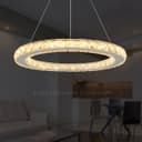 LED Modern Round Ceiling Chandelier Ring Warm White