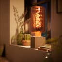 4w LED Glass Vertical Strip Bottle Light Bulb Smoked Grey E27 Coil Filament GREYVSBOTTLE