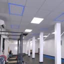 40w LED Recessed Ceiling Panel Frame Border Edge Light Blue 600 X 600 PHFL40WBL