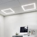 2 x 40w LED Recessed Ceiling Panel Frame Border Edge Light Cool White 6500k 600 x 600