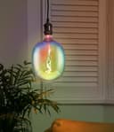 4w Flexible LED Rainbow Oval Glass Decorative Light Bulb Opal Metallic E27 RBOVAL