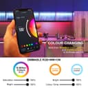5M Smart WiFi RGB LED Strip Lights Plug and Play Kit Dimmable with IR Remote App Controlled