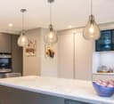 Modern Tear Drop Ceiling Pendant Light Crackled Clear Glass Lamp Shade H3066