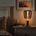 4w LED Decorative Smoked Grey Vase Light Bulb E27 Glass Body Coil Spiral Filament GREYVASE