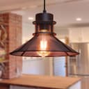 Industrial Ceiling Rustic Copper Scone Pendant Light H3075