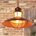 Industrial Ceiling Rustic Pendant Light Caged Lamp Shade Nautical Lantern H3076