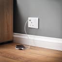 1 Gang USB Switch Socket 13A Twin Port White Single Plug Wall Outlet USBW1S