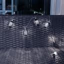 Outdoor or Indoor Mini Lantern 20 LED String Lights IP44 Mains Powered 6000K LANSL02