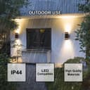 Modern Outdoor Rectangular Up Down Wall Light ZLC368B