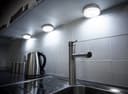 3w LED GX53 Under Cabinet Round Light Fitting Replaceable Bulb Cool White