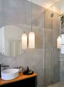 Modern White Frosted Glass Ceiling Pendant Light Tubular Lamp Shade H3134