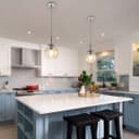 Modern Clear Glass Globe Ceiling Pendant Light Ball Lamp Shade H3132