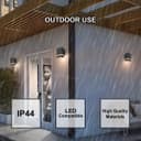 Modern Garden Outdoor Single Black Wall Light ZLC369B