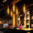 8w Tubular Antique Vintage LED E27 Smoked Glass CT120