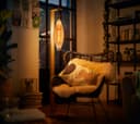 6w Tubular Antique Vintage LED Dimmable E27 Smoked Glass CT120DIM