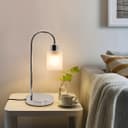 Modern Vintage Chrome Table Lamp Frosted Glass Shade T507