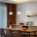 Ceramic Ceiling Pendant Light White Paintable Gypsum Groove Pattern