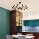 10 Lamp Ceiling Black Cluster Sputnik Pendant Light Adjustable Beam Angle K405 With G9