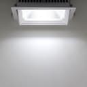 LED Rectangular Retail Ceiling Downlight Cool White 6000k Adjustable Beam Angle Recessed CDAS03