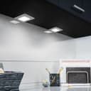 20W LED Under Cabinet Kitchen Lights Slim SQUARE Cool White 6500K Kit of 4 UC03