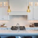 Ceiling Rose Pendant E27 Fitting Brass Flex Hanging Lamp Holder Kit K428