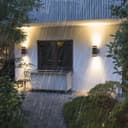 Outdoor Dusk Till Dawn Wall Light Up Down IP44 Anthracite Black Automatic Sensor ZLC374DTD 