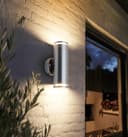 Outdoor Cylindrical Garden Wall Light Up Down IP65 Stainless Steel ZLC375 with LED GU10 5w Warm