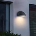 Outdoor Downward Wall Light Anthracite Grey Half Circular Frosted Diffuser IP54 ZLC382B