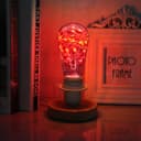 1w E27 ST58 LED Red Fairy String Filament Light Bulb
