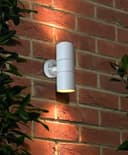 Stainless Steel MATT WHITE Up Down IP65 Outdoor Garden Light ZLC059W