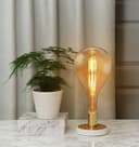 8W Pear Shape Antique Vintage LED E27 Large Smoked Glass PS160