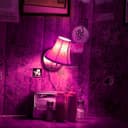 4w LED Golf Ball Purple Light Bulb E14 Clear Glass