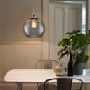 Smoked Glass Shade Chandelier Pendant 