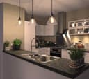 Glass Ceiling Lamp Shade Pendant Light with ST58 LED 4w E27 