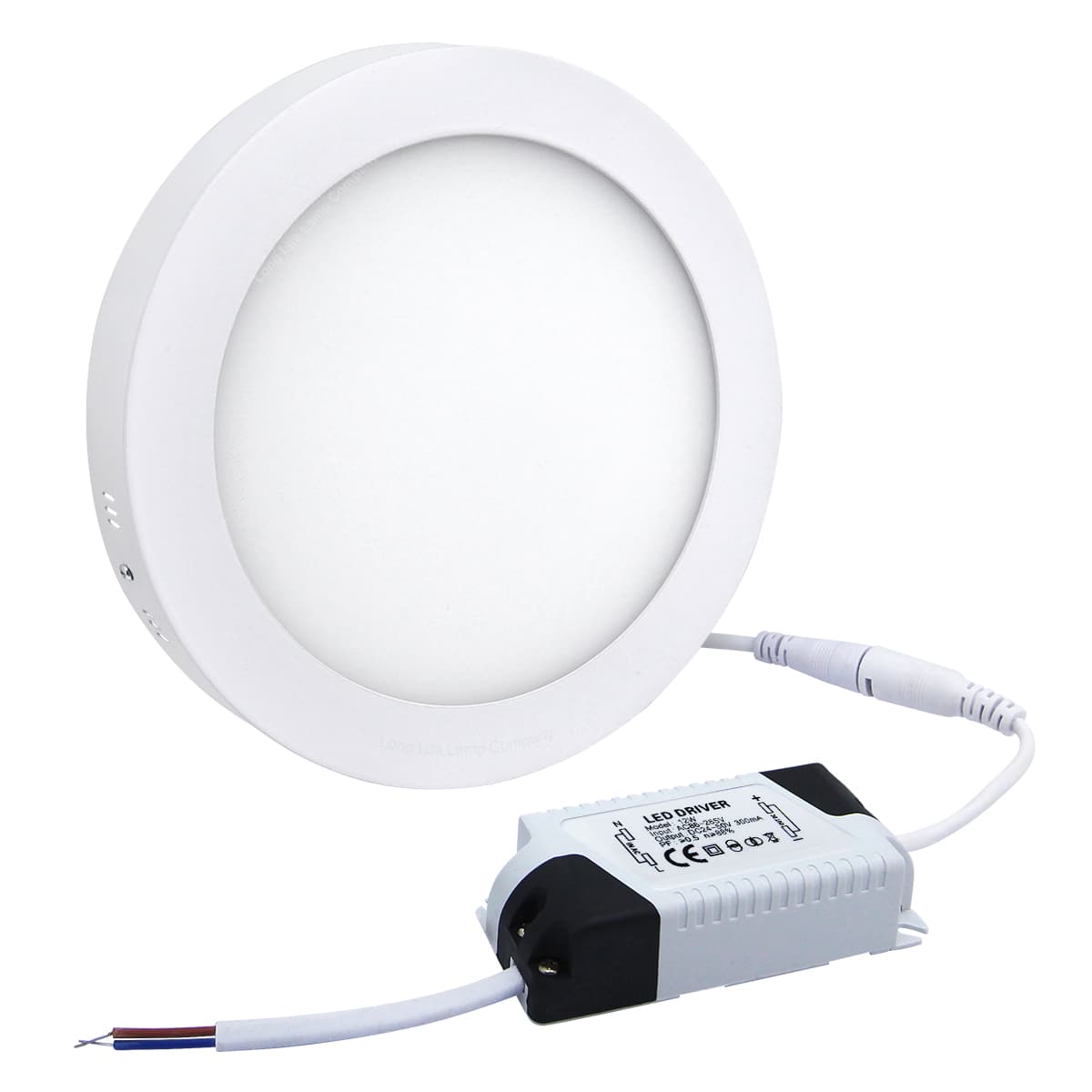 12w LED White Body Round Surface Mount Ceiling Panel Cool White 